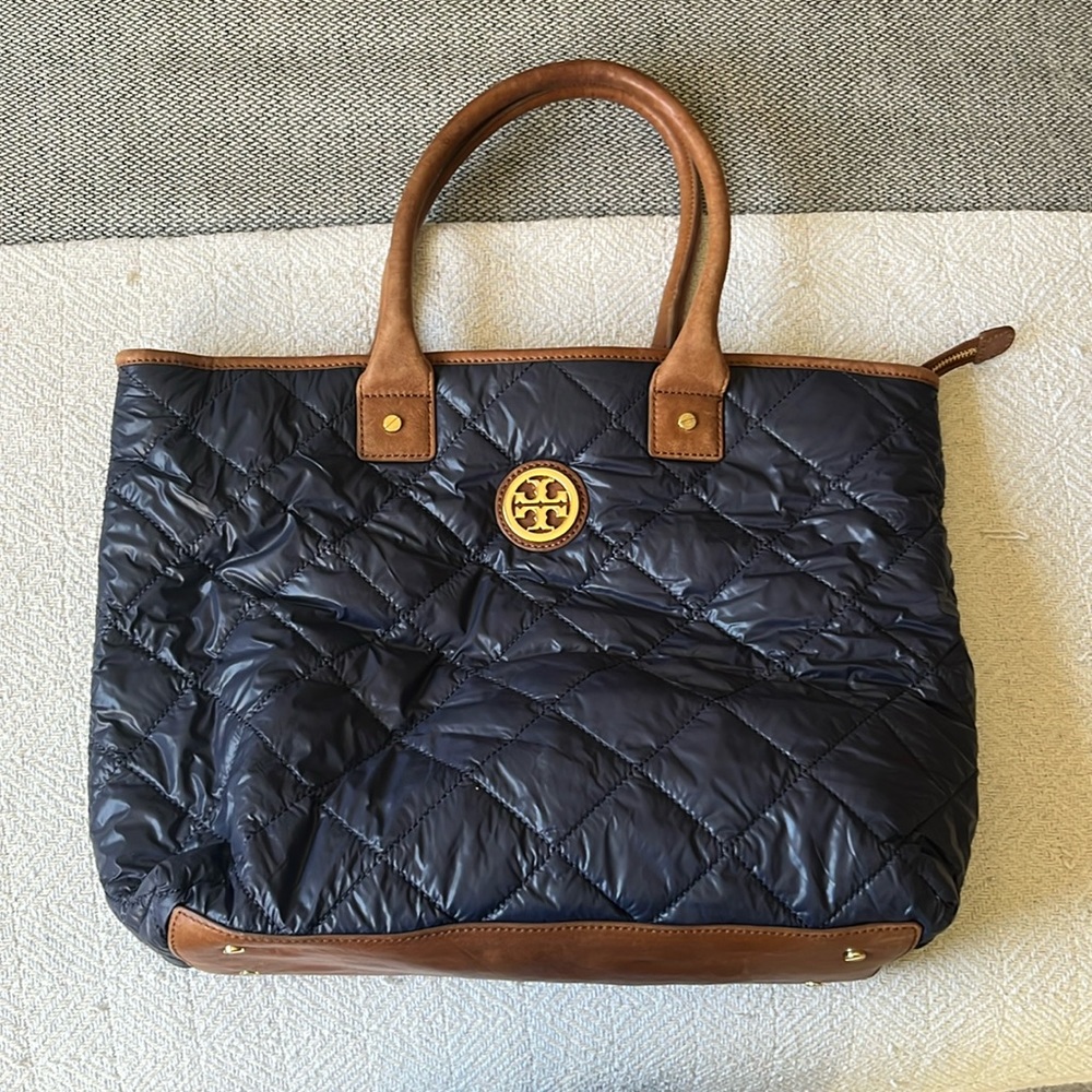 Tory Burch bag. Navy blue. Minimally used :)